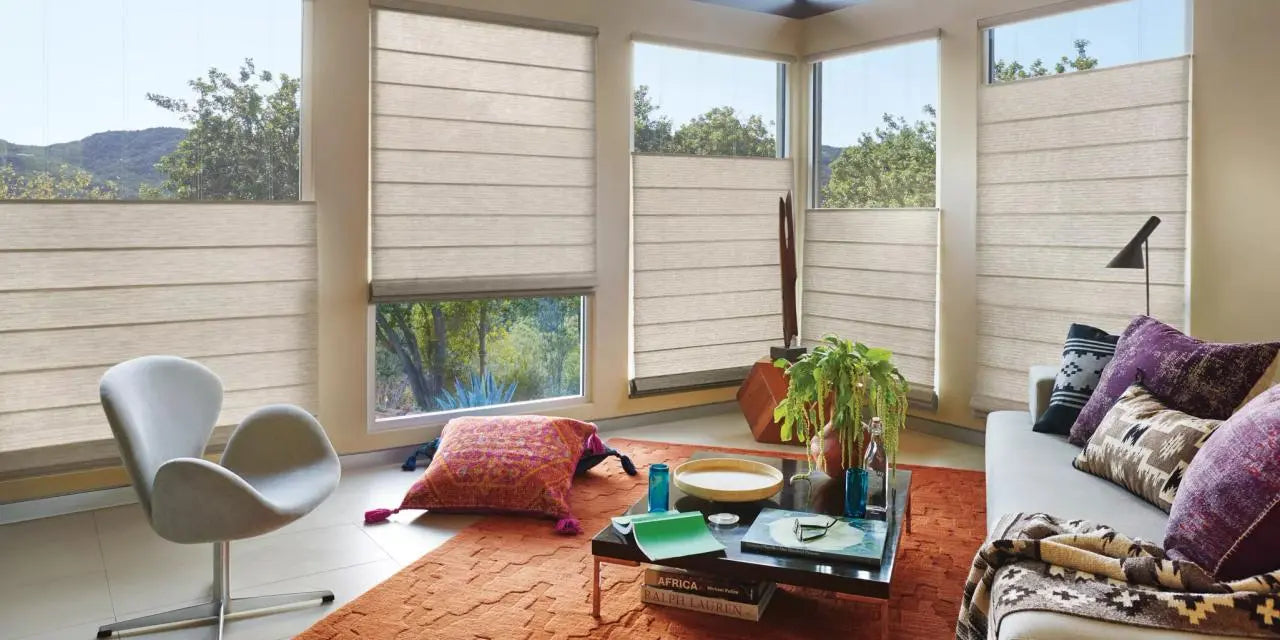 Alustra Woven Textures® Roman Shades